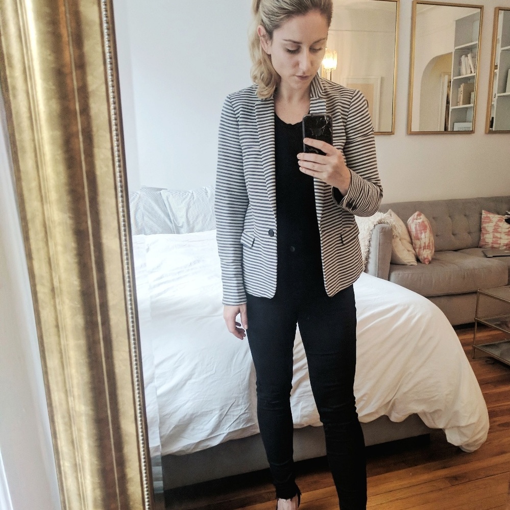 Perfect Summer striped blazer from Madewell
